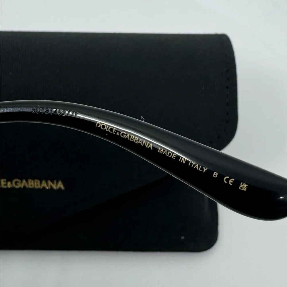 Dolce & Gabbana Black Diva Square Oversized Frame Sunglasses Luxury, Brand New!